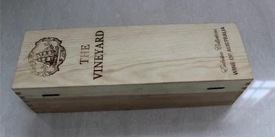 CO2 laser marking on wooden box